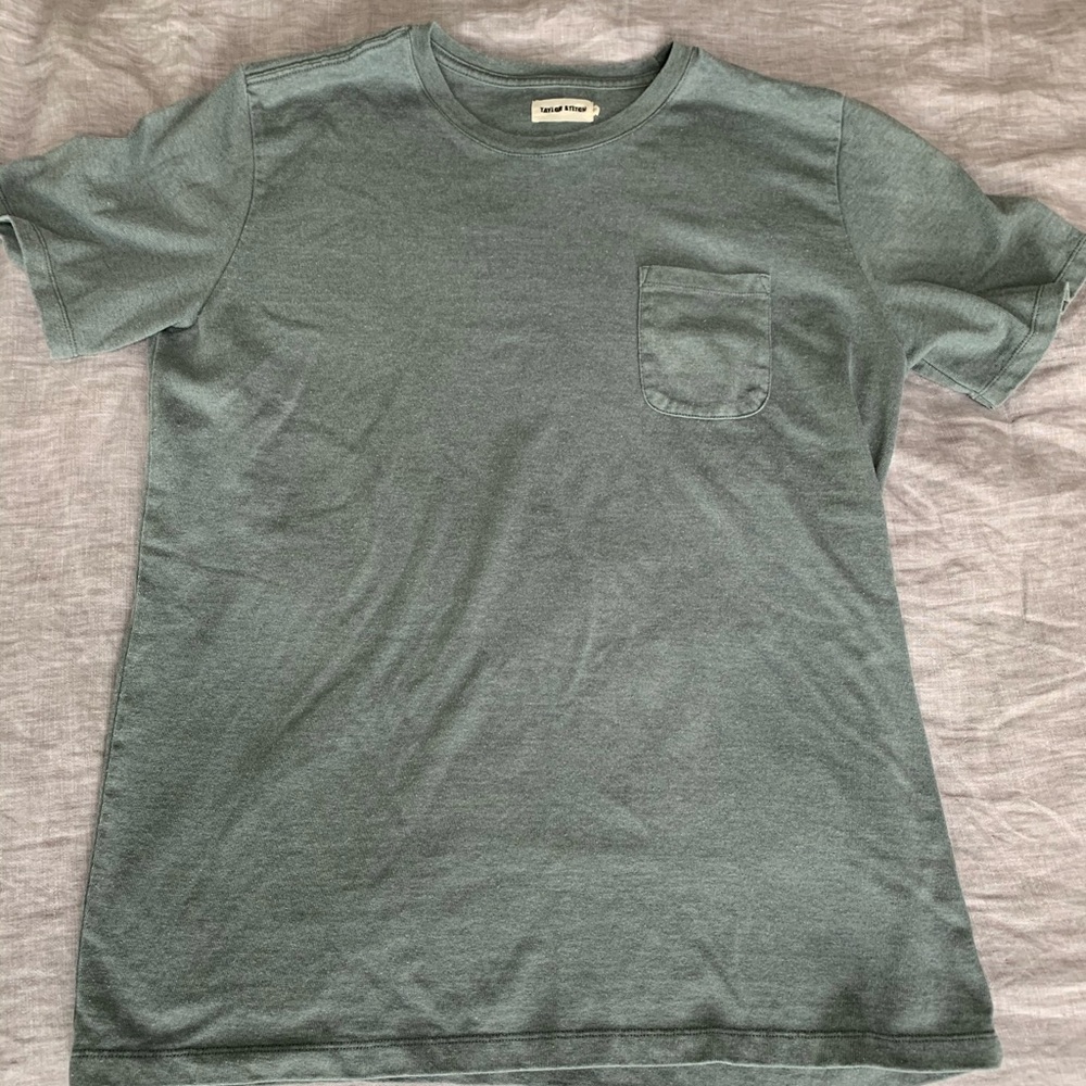 Taylor Stitch Heavy Bag Tee in Seafoam XL/44